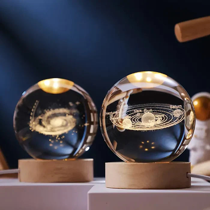 3D crystal ball LED night light additional view