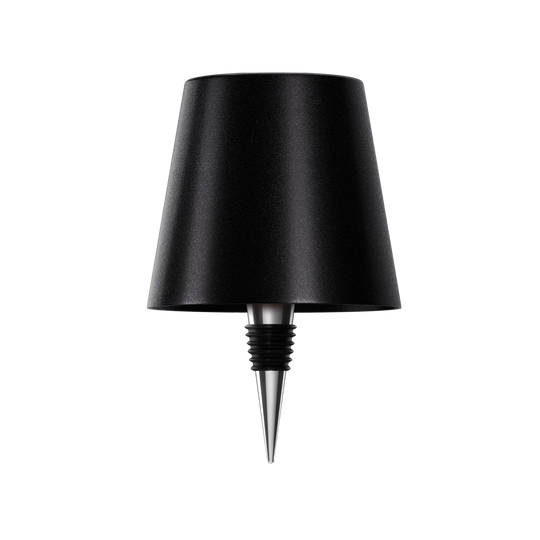LED bottle lamp, USB rechargeable shown lit up