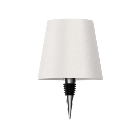 LED bottle lamp, USB rechargeable in white