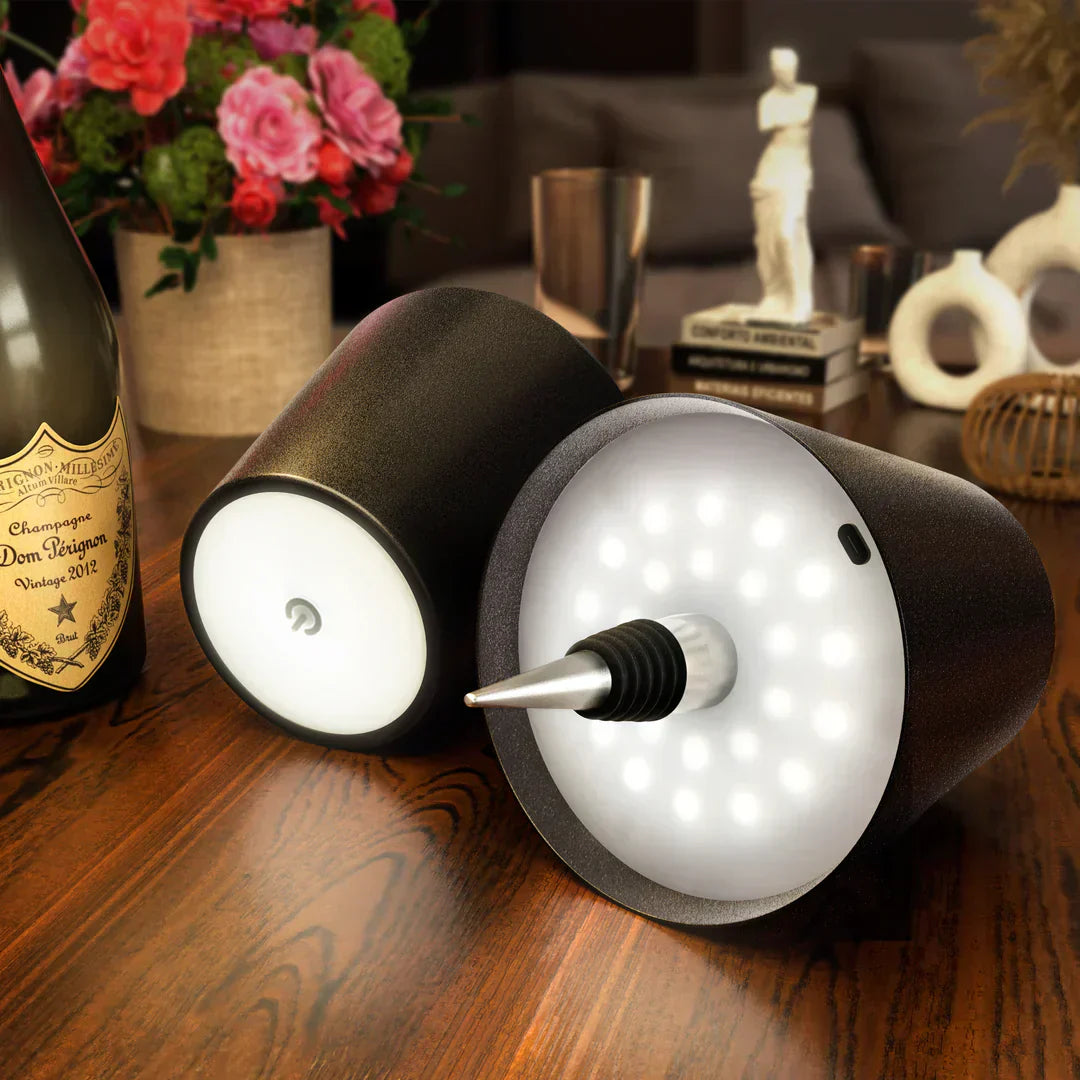 LED bottle lamp, USB rechargeable styling example
