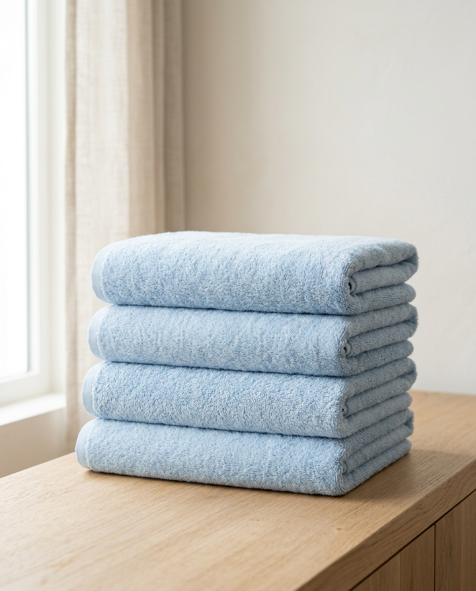 Light Blue towel stack