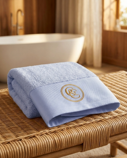Casa & Cosy four colour towel set smooth wide border luxury styling