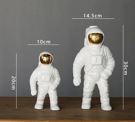 Astronaut flower vase decorative planter lifestyle view