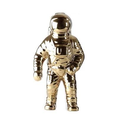 Astronaut flower vase decorative planter shown from the side
